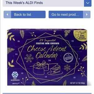 Aldi 2022 Cheese Advent Calendar